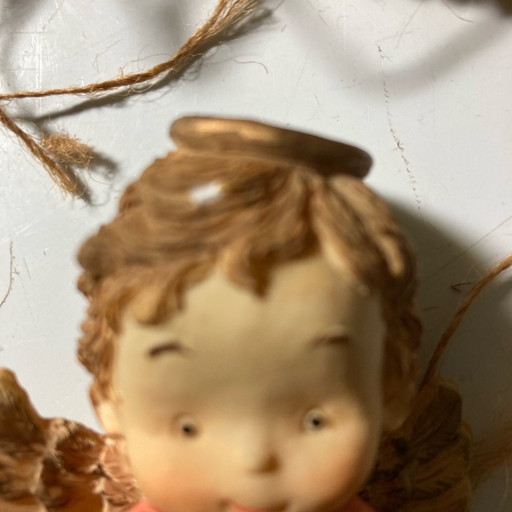 Vtg 12 Piece Christian Children Hand Painted Nativity Set Sweet Face Christmas - Picture 9 of 16